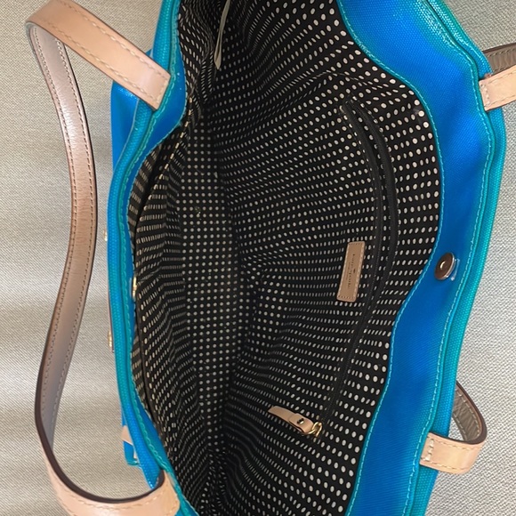 Kate Spade ♣️ turquoise tote - Picture 3 of 9